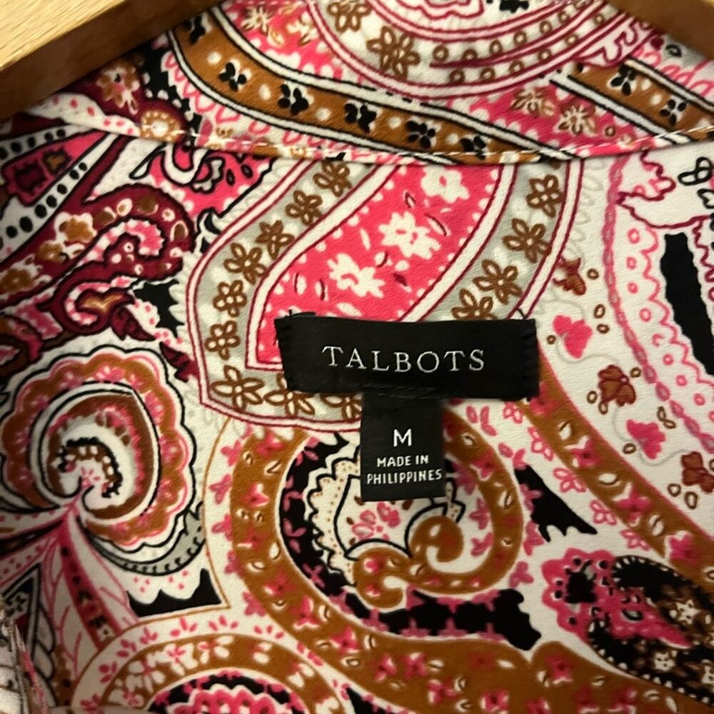 Talbots Button Front Blouse - Picture 2 of 3